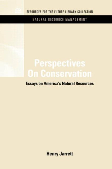 Book cover of: Perspectives On Conservation. By: Henry Jarrett
