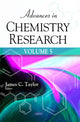 Book cover of: Advances in Chemistry Research. By: Taylor, James C.