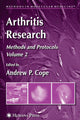 Book cover of: Arthritis Research. By: Andrew P. Cope