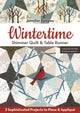 Book cover of: Wintertime Shimmer Quilt & Table Runner. By: Jennifer Sampou
