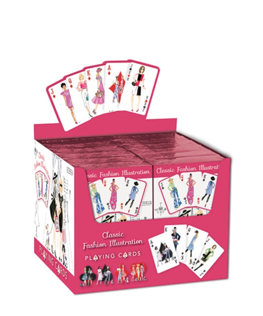 Book cover of: Classic Fashion Illustration Playing Cards. By: Sarah Gunn