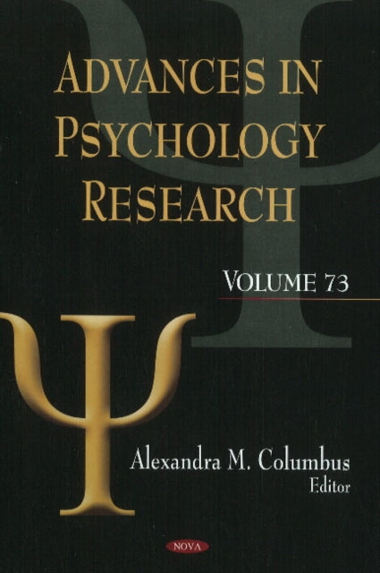 Book cover of: Advances in Psychology Research. By: Alexandra M. Columbus