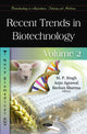 Book cover of: Recent Trends in Biotechnology. By: Singh, M. P.