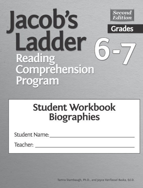 Book cover of: Jacob's Ladder Reading Comprehension Program. By: Joyce VanTassel-Baska