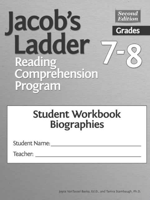 Book cover of: Jacob's Ladder Reading Comprehension Program. By: Joyce VanTassel-Baska