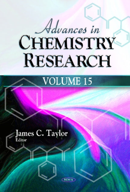 Book cover of: Advances in Chemistry Research. By: Taylor, James C.