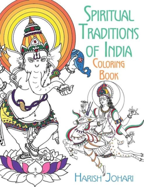 Book cover of: Spiritual Traditions of India Coloring Book. By: Harish Johari