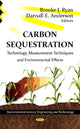 Book cover of: Carbon Sequestration. By: Brooke J. Ryan