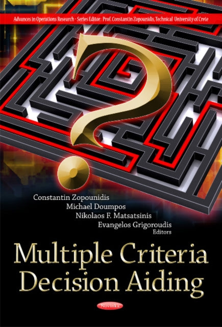Book cover of: Multiple Criteria Decision Aiding. By: Constantin Zopounidis