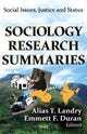 Book cover of: Sociology Research Summaries