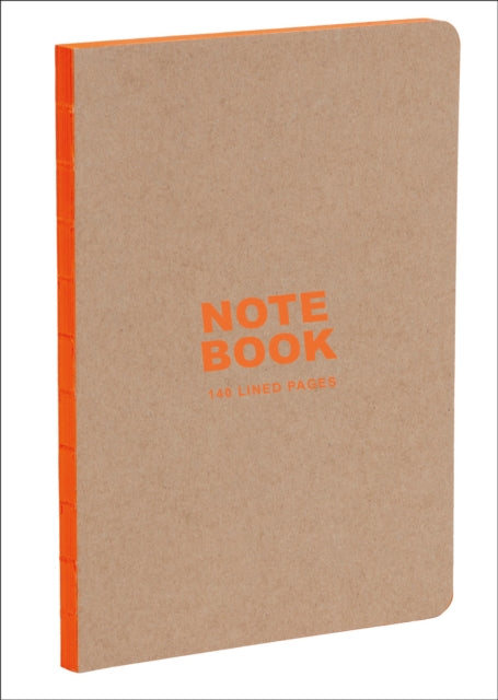 Book cover of: Kraft and Orange A5 Notebook