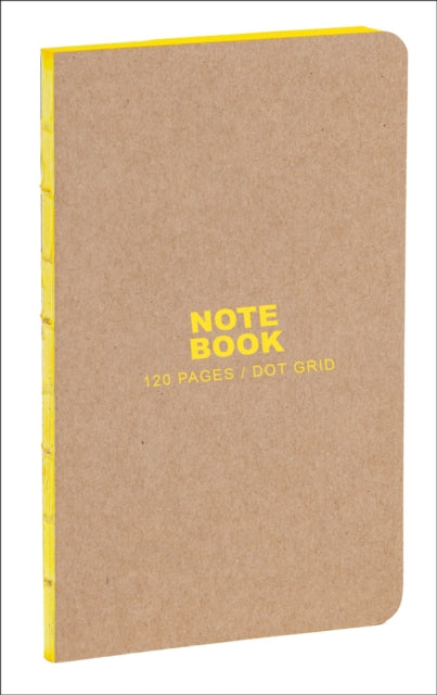 Book cover of: Kraft and Yellow Small Bullet Journal