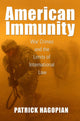 Book cover of: American Immunity. By: Patrick Hagopian