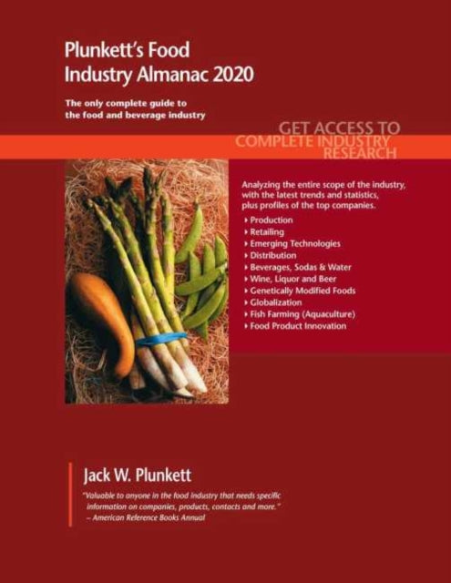 Book cover of: Plunkett's Food Industry Almanac 2020. By: Jack W. Plunkett