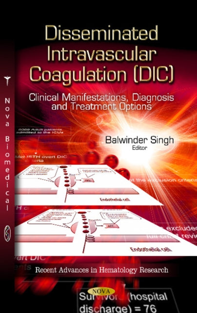 Book cover of: Disseminated Intravascular Coagulation (DIC). By: Balwinder Singh