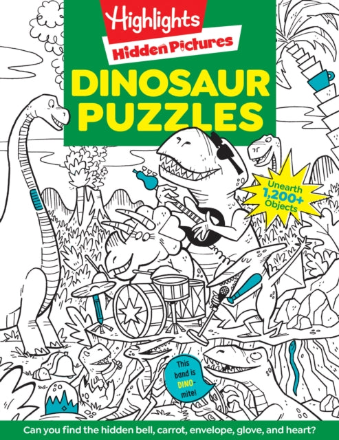Book cover of: Dinosaur Puzzles. By: Highlights