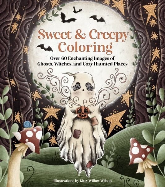 Book cover of: Sweet & Creepy Coloring. By: Kitty Willow