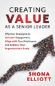 Book cover of: Creating Value as a Senior Leader. By: Shona Elliot