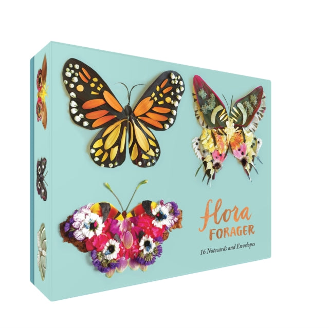 Book cover of: Flora Forager Butterfly Notecards. By: Bridget Beth Collins