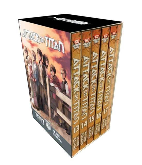 Book cover of: Attack On Titan Season 3 Part 1 Manga Box Set. By: 諫山創