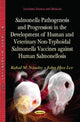 Book cover of: Salmonella Pathogenesis and Progression in the Development of Human & Veterinary Non-Typhoidal Salmonella Vaccines Against Human Salmonellosis. By: John Hwa Lee