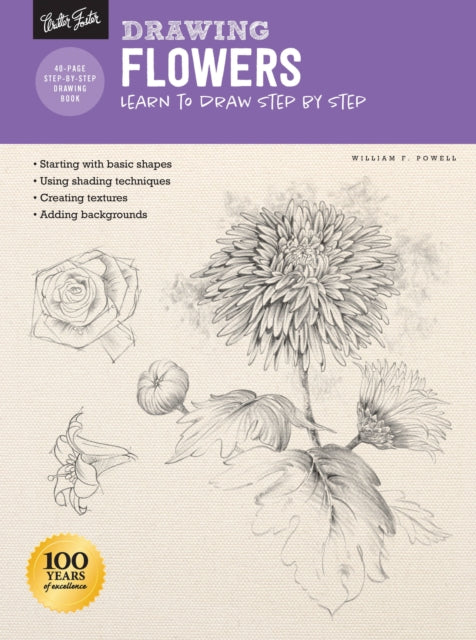 Book cover of: Drawing: Flowers with William F. Powell. By: William F. Powell