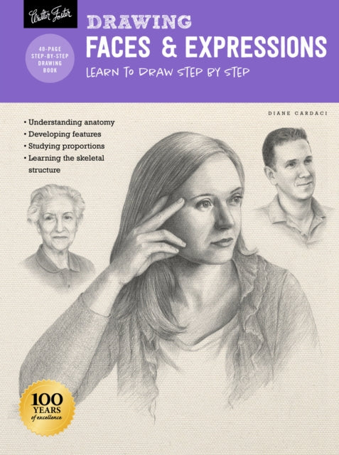 Book cover of: Drawing: Faces & Expressions. By: Diane Cardaci