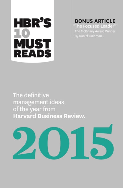 Book cover of: HBR's 10 Must Reads 2015. By: Harvard Business Review