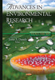 Book cover of: Advances in Environmental Research. By: Justin A. Daniels