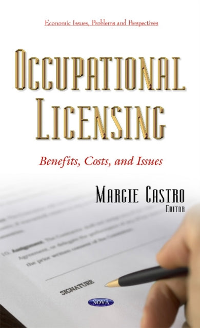 Book cover of: Occupational Licensing. By: Margie Castro
