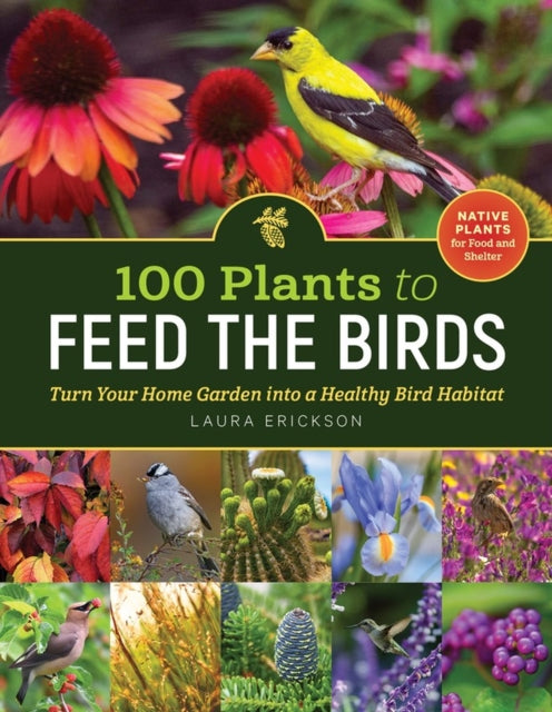 Book cover of: 100 Plants to Feed the Birds. By: Laura Erickson