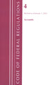 Book cover of: Code of Federal Regulations, Title 04 Accounts, Revised as of January 1, 2022. By: Office Of The Federal Register (U.S.)