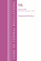 Book cover of: Code of Federal Regulations, Title 16 Commercial Practices 0-999, Revised as of January 1, 2022. By: Office Of The Federal Register (U.S.)