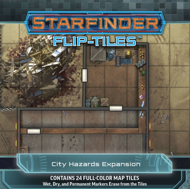Book cover of: Starfinder Flip-Tiles: City Hazards Expansion