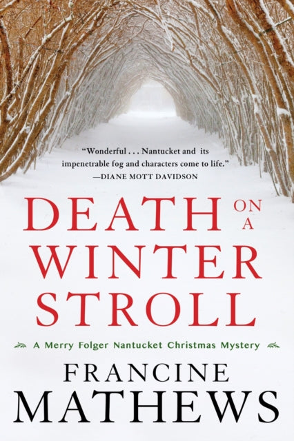 Book cover of: Death on a Winter Stroll. By: Francine Mathews