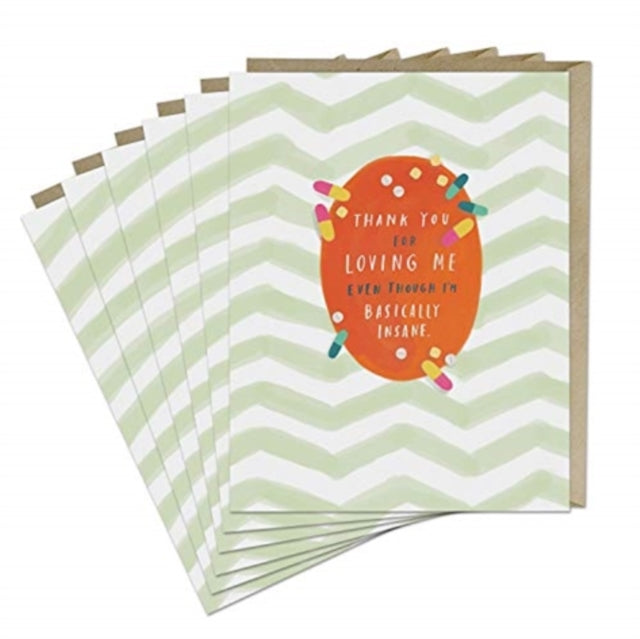 Book cover of: 6-Pack Em & Friends Thank You For Loving Me Card