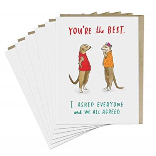 Book cover of: 6-Pack Em & Friends You're the Best Card