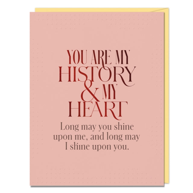 Book cover of: 6-Pack Elizabeth Gilbert You Are My History and My Heart Card