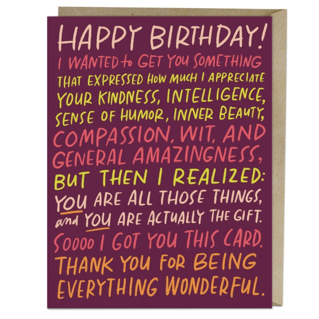 Book cover of: 6-Pack Em & Friends Everything Wonderful Birthday Greeting Cards