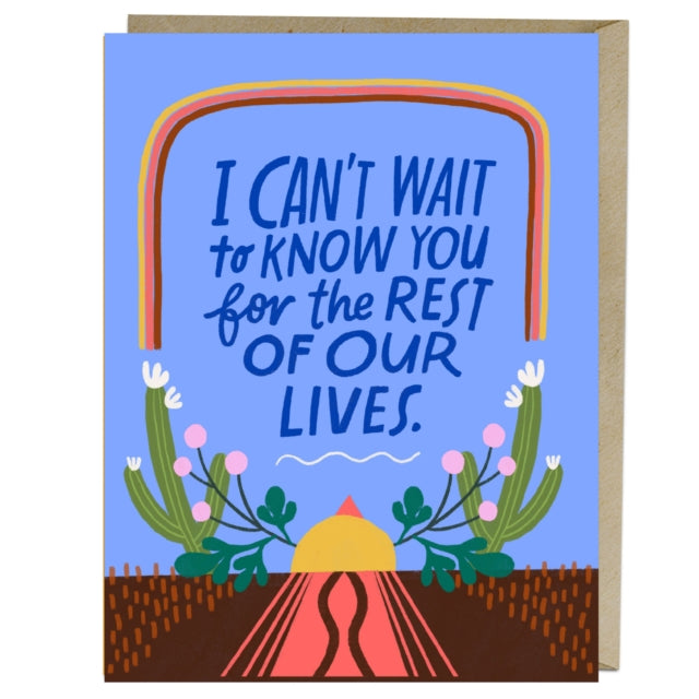 Book cover of: 6-Pack Em & Friends Can't Wait to Know You Card. By: Em & Em & Friends