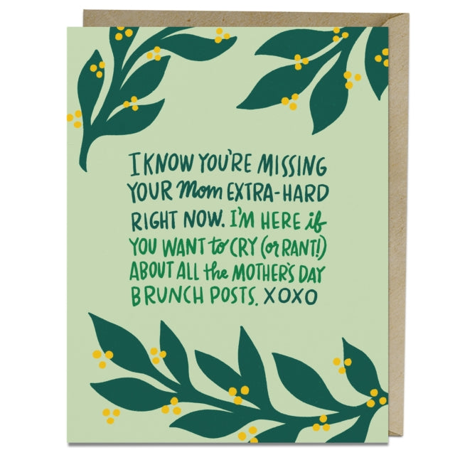 Book cover of: 6 Pack Em & Friends Missing Your Mom Card
