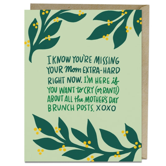 Book cover of: 6 Pack Em & Friends Missing Your Mom Card