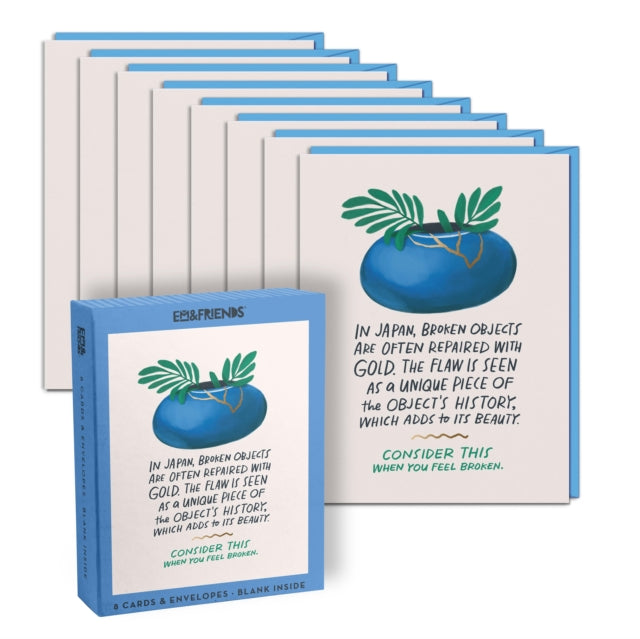Book cover of: Em & Friends Broken Objects Foil Card, Box of 8 Single Empathy Cards