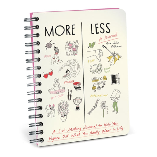 Book cover of: Em & Friends Julia Rothman More / Less Journal Guided Journal