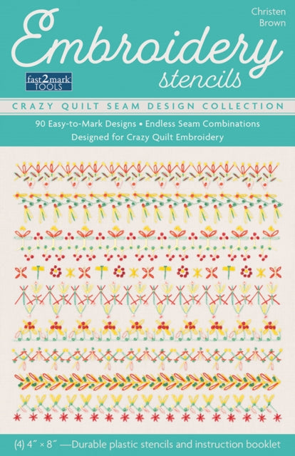 Book cover of: Embroidery Stencils, Crazy Quilt Seam Design Collection