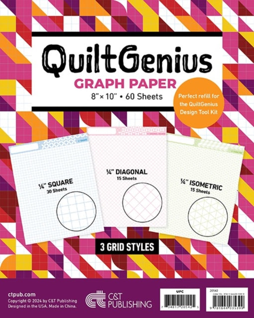 Book cover of: QuiltGenius Graph Paper