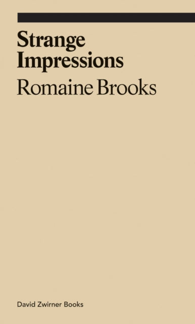 Book cover of: Strange Impressions. By: Romaine Brooks