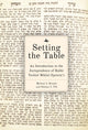 Book cover of: Setting the Table. By: Michael J. Broyde