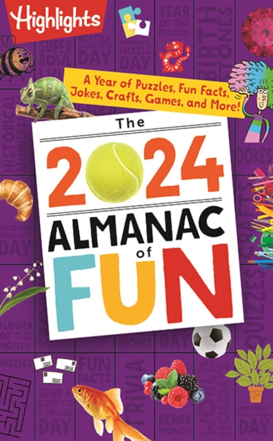 Book cover of: 2024 Almanac of Fun. By: Highlights