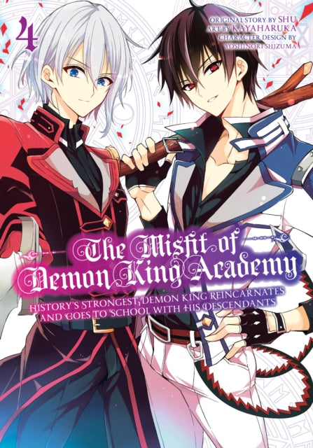 Book cover of: Misfit of Demon King Academy 4. By: Shu